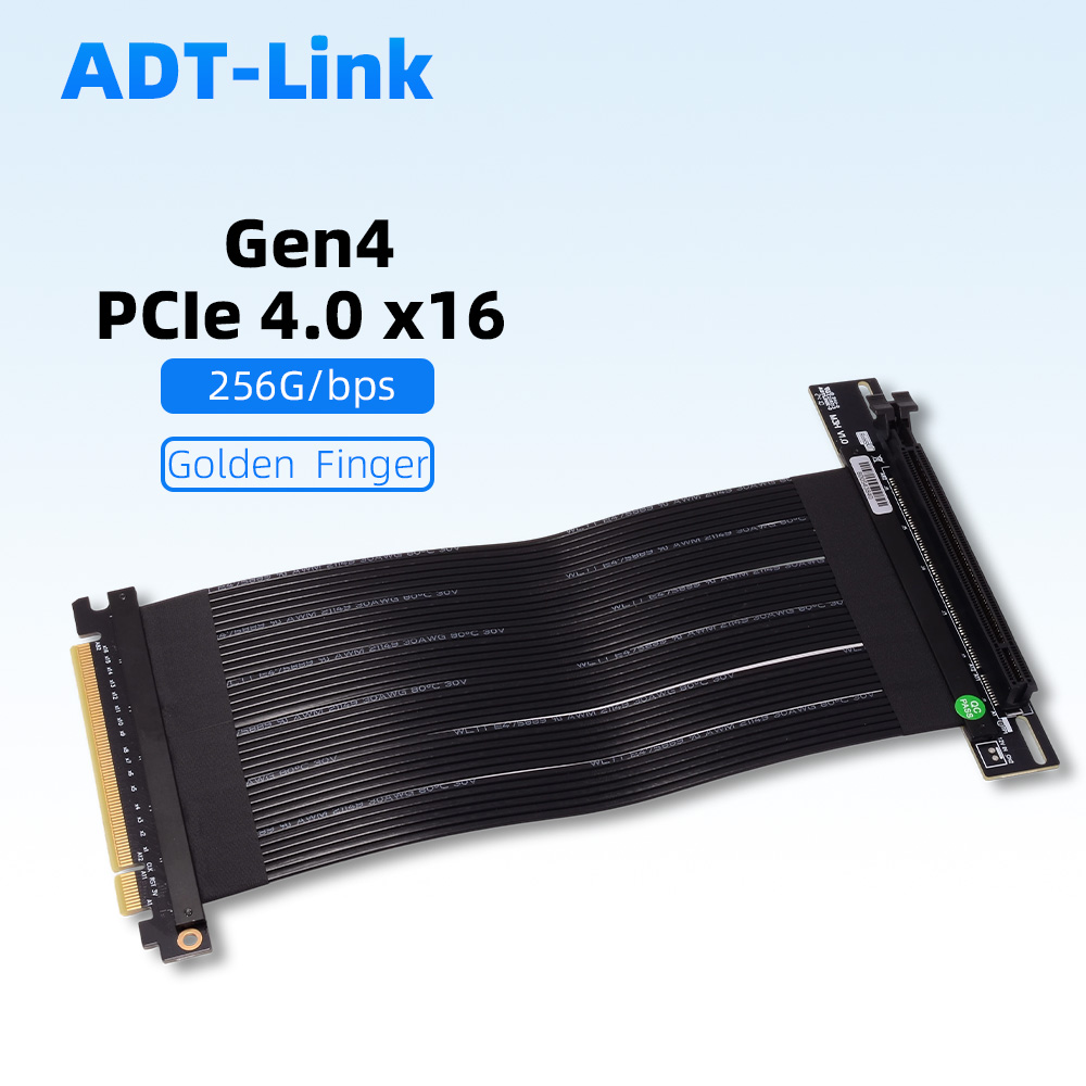 Pcie 4.0 X16 Riser Cable 90 Degree - Kabel adapter PCIe 4.0 X16 do