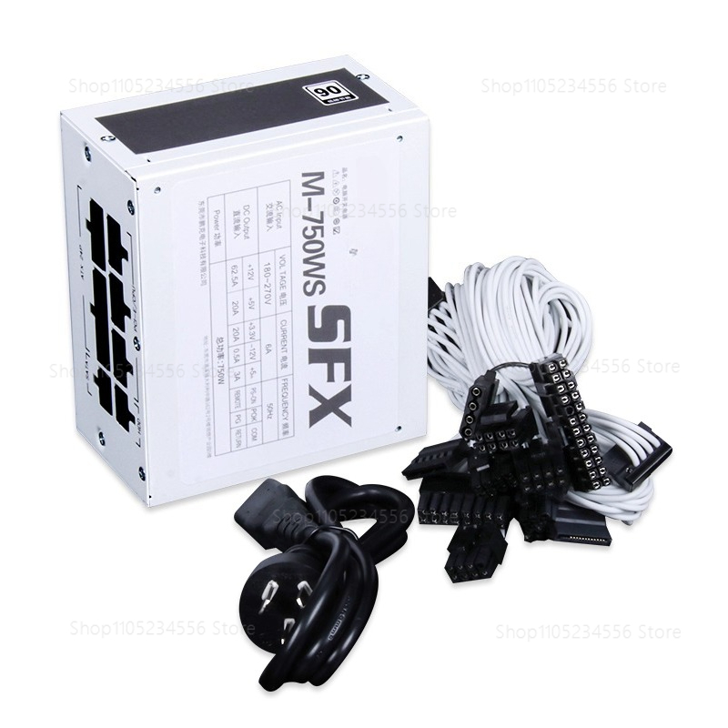 Sfx Power Supply 850W Gold - Zasilacz SFX full module czysto biały