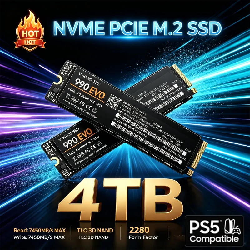 M.2 Nvme 4Tb Pcie 4.0 Ssd - Gamingowy dysk SSD M.2 NVMe 990
