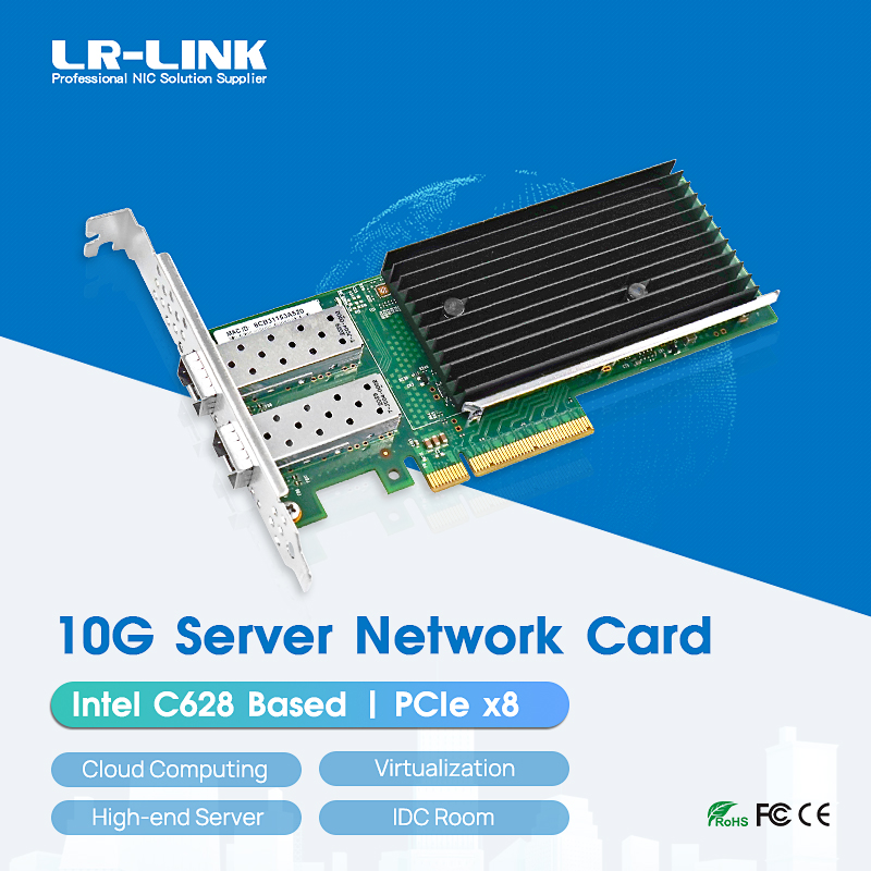 10Gb Sfp+ Pcie Network Card Dual Port - LR-LINK 1010PF-2SFP+ PCIe x8 Dwuportowa karta