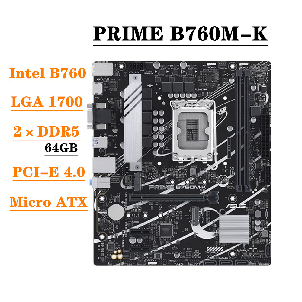 Lga 1700 Ddr5 Itx Motherboard - Płyta główna ASUS PRIME B760M-K, obsługa