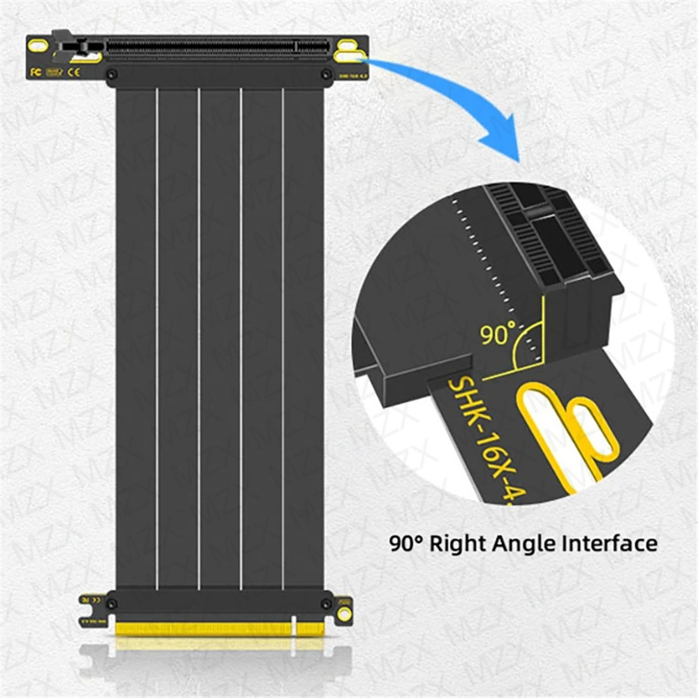 MZX PCIE 4.0 3.0 16X Riser Cab – Pcie 4.0 X16 Riser Cable 90 Degree recenzja i cena