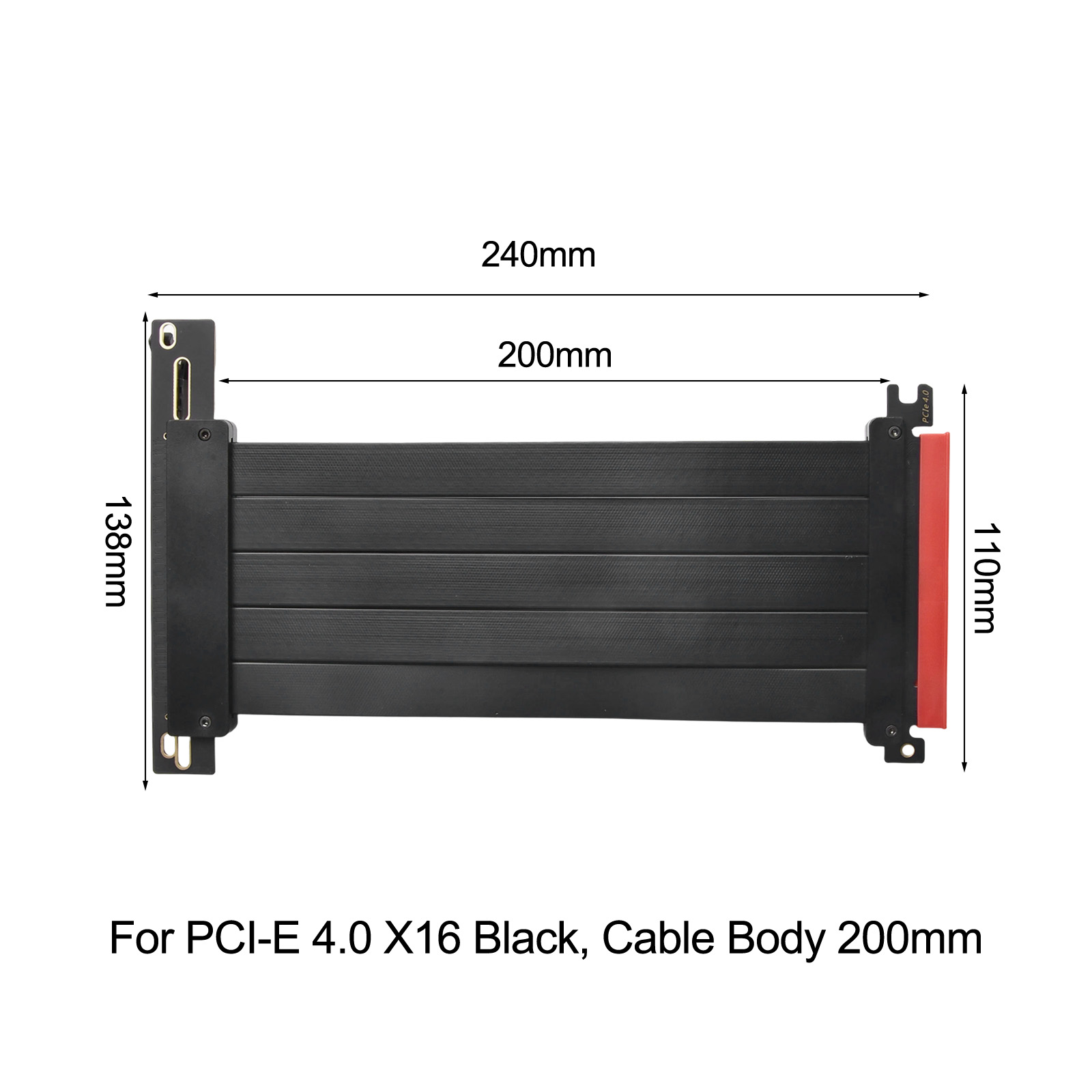 Kabel przedłużający PCIe 4.0 X – Pcie 4.0 X16 Riser Cable 90 Degree recenzja i cena