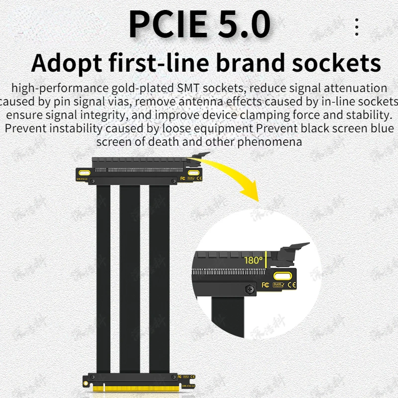 Kabel Riser PCIE 5.0 x16, idea – Pcie 4.0 X16 Riser Cable 90 Degree recenzja i cena