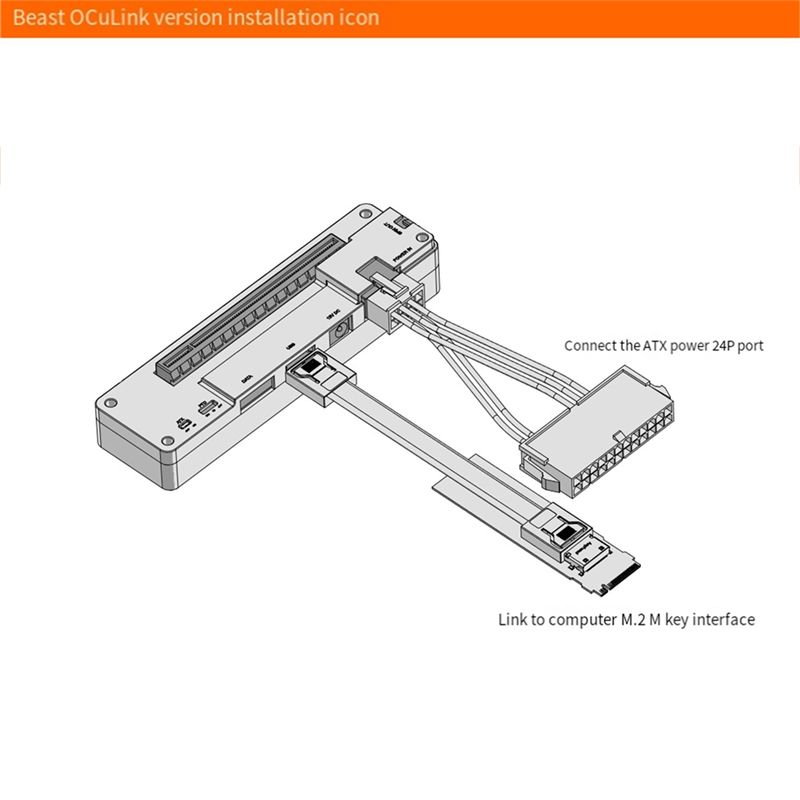 Adapter AY14 - M.2 MKEY do OCU – External Gpu Dock Pcie 4.0 Oculink recenzja i cena