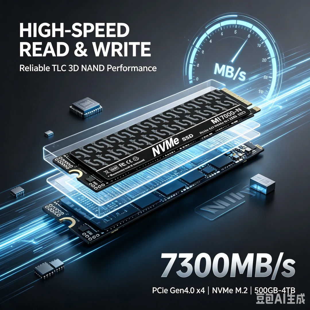MI7000-N 7300MB/s SSD 1TB 2TB  – M.2 Nvme 4Tb Pcie 4.0 Ssd recenzja i cena