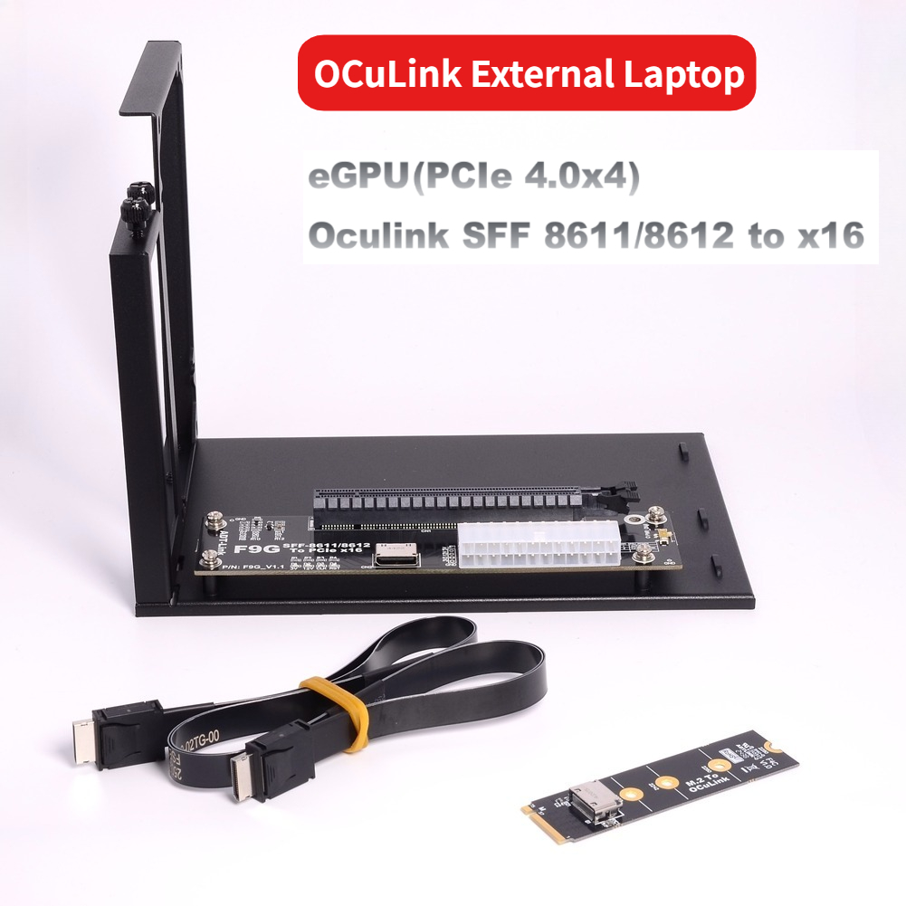 F9G-BK7 EGPU Oculink GPU Dock  – External Gpu Dock Pcie 4.0 Oculink recenzja i cena