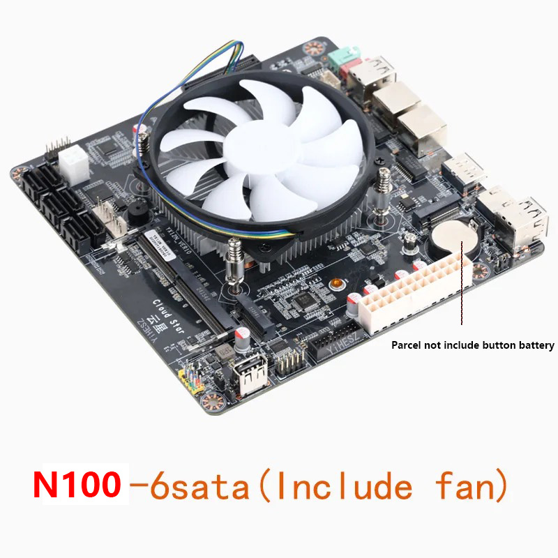 Płyta główna Intel N100 Mini-I – Nas Motherboard N100 6 Sata recenzja i cena